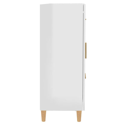 Sideboard Hochglanz-Weiß 69,5x34x90 cm Holzwerkstoff