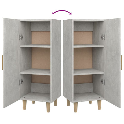 Sideboard Betongrau 34,5x34x90 cm Holzwerkstoff
