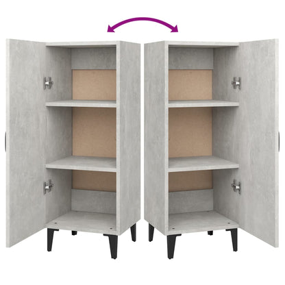 Sideboard Betongrau 34,5x34x90 cm Holzwerkstoff