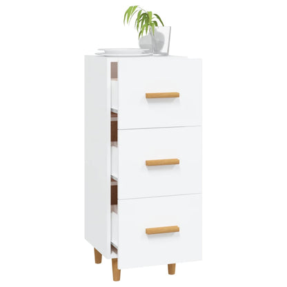 Sideboard Weiß 34,5x34x90 cm Holzwerkstoff