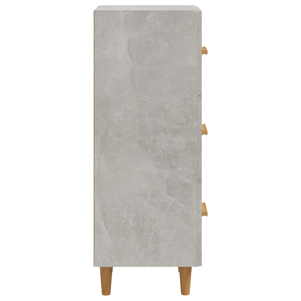 Sideboard Betongrau 34,5x34x90 cm Holzwerkstoff