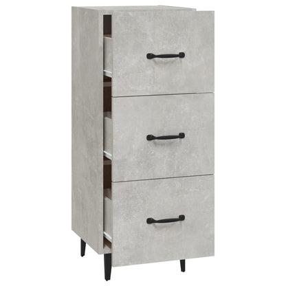 Sideboard Betongrau 34,5x34x90 cm Holzwerkstoff