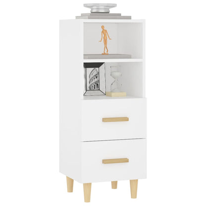 Sideboard Weiß 34,5x34x90 cm Holzwerkstoff