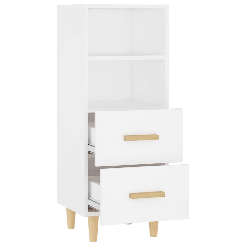 Sideboard Weiß 34,5x34x90 cm Holzwerkstoff