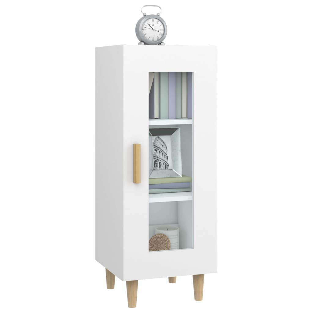 Sideboard Weiß 34,5x34x90 cm Holzwerkstoff