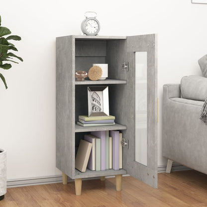 Sideboard Betongrau 34,5x34x90 cm Holzwerkstoff