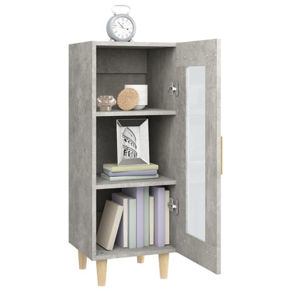 Sideboard Betongrau 34,5x34x90 cm Holzwerkstoff