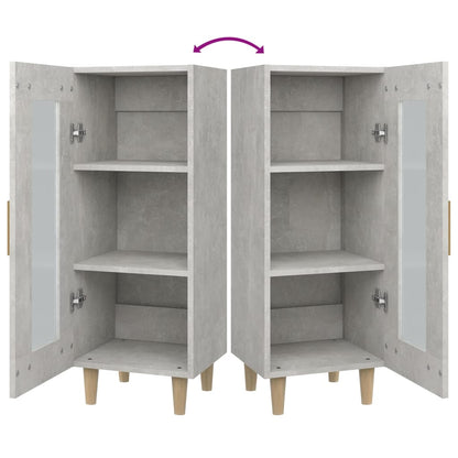 Sideboard Betongrau 34,5x34x90 cm Holzwerkstoff