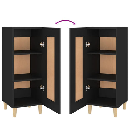 Sideboard Schwarz 34,5x34x90 cm Holzwerkstoff
