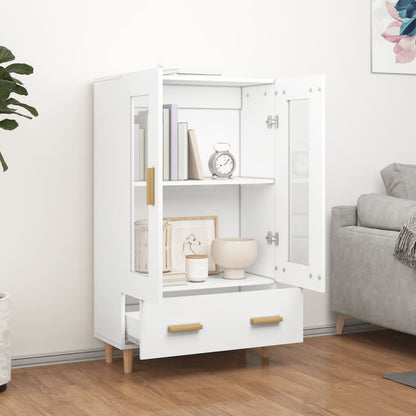 Highboard Weiß 70x31x115 cm Holzwerkstoff