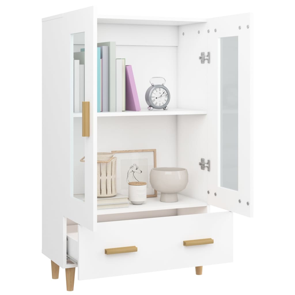 Highboard Weiß 70x31x115 cm Holzwerkstoff