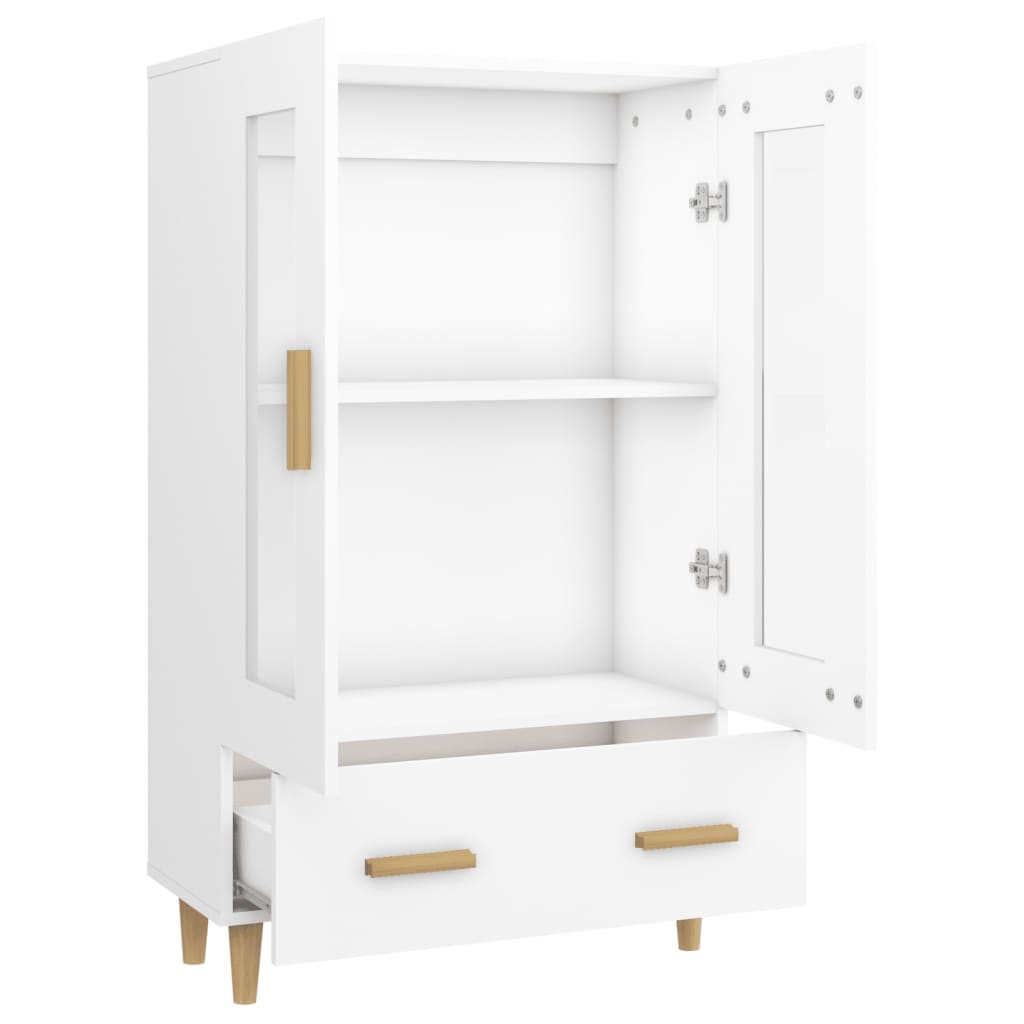 Highboard Weiß 70x31x115 cm Holzwerkstoff