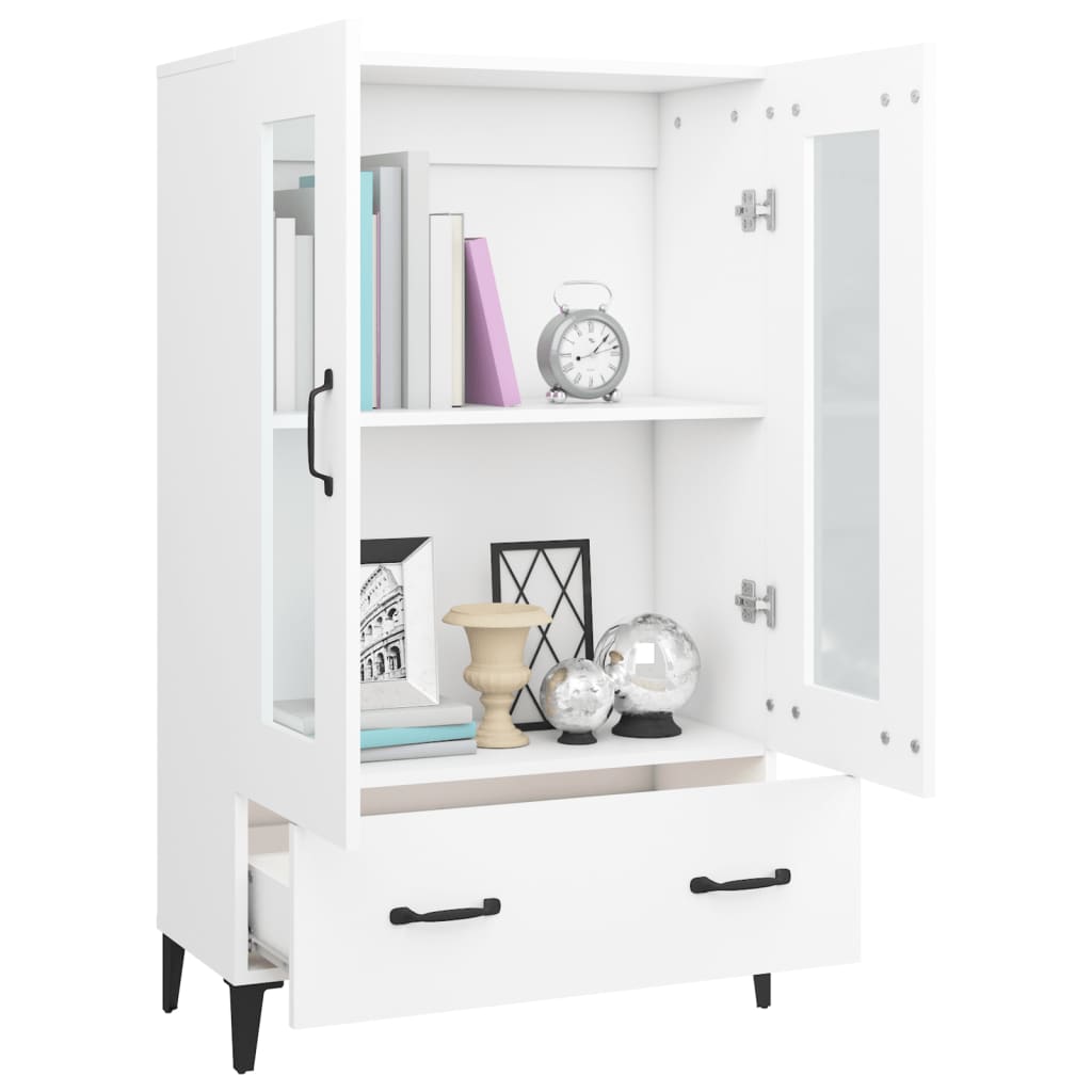 Highboard Weiß 70x31x115 cm Holzwerkstoff