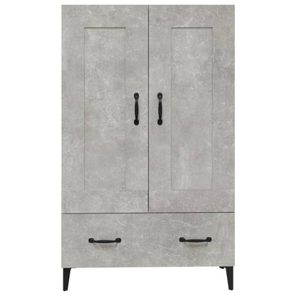 Highboard Betongrau 70x31x115 cm Holzwerkstoff