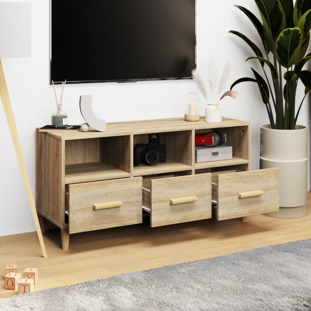 Tv-møbel Sonoma eg 102x36x50 cm træmateriale