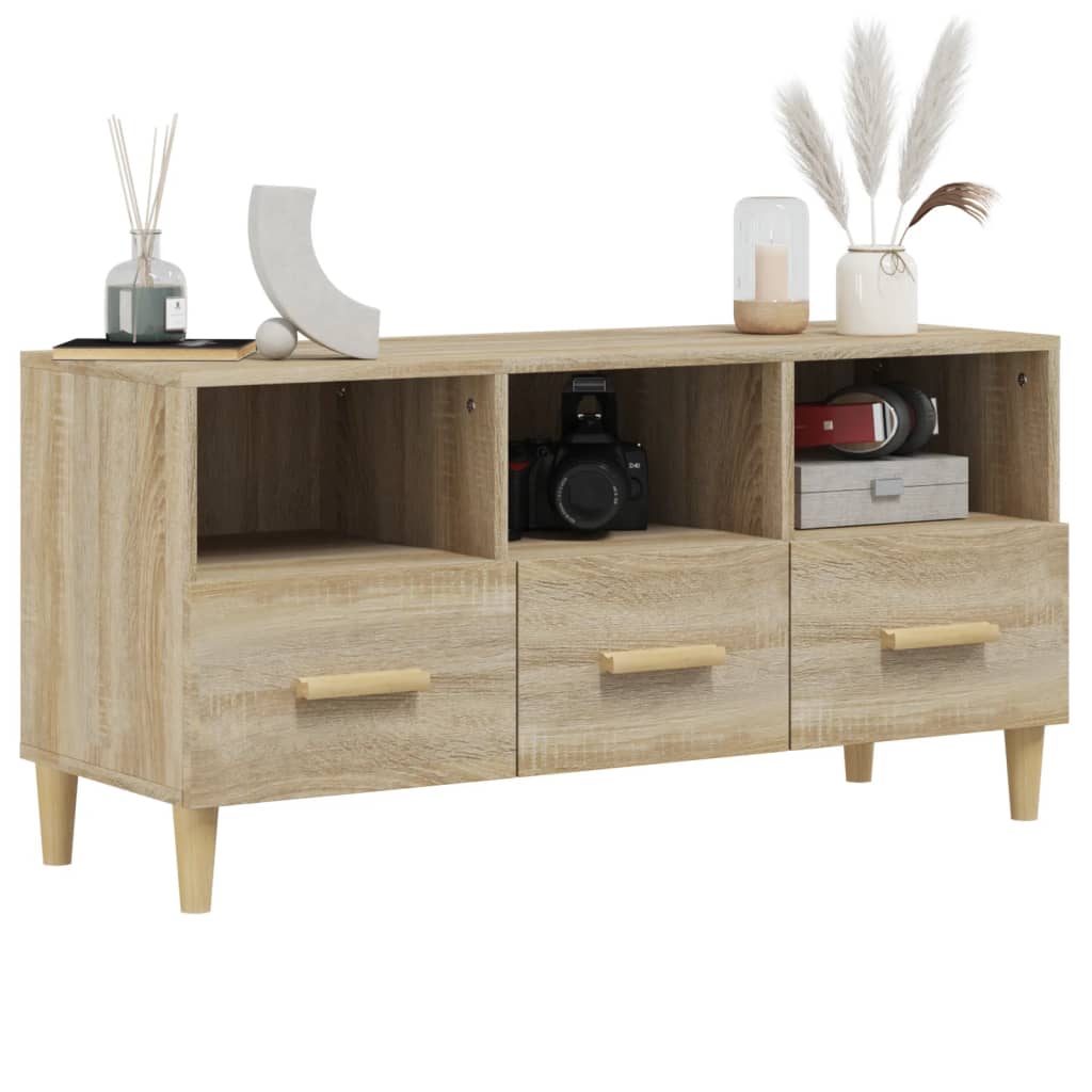 Tv-møbel Sonoma eg 102x36x50 cm træmateriale