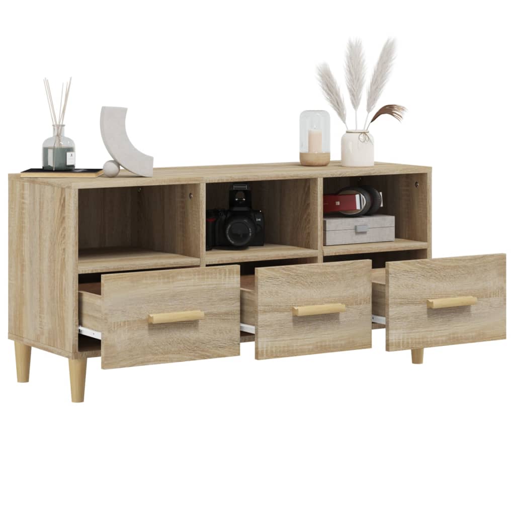 Tv-møbel Sonoma eg 102x36x50 cm træmateriale
