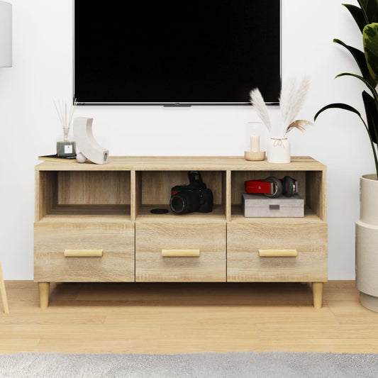 Tv-møbel Sonoma eg 102x36x50 cm træmateriale