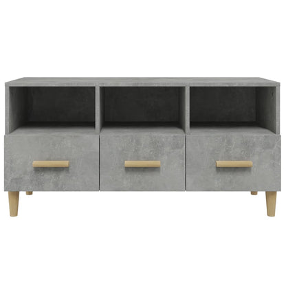 TV-Schrank Betongrau 102x36x50 cm Holzwerkstoff