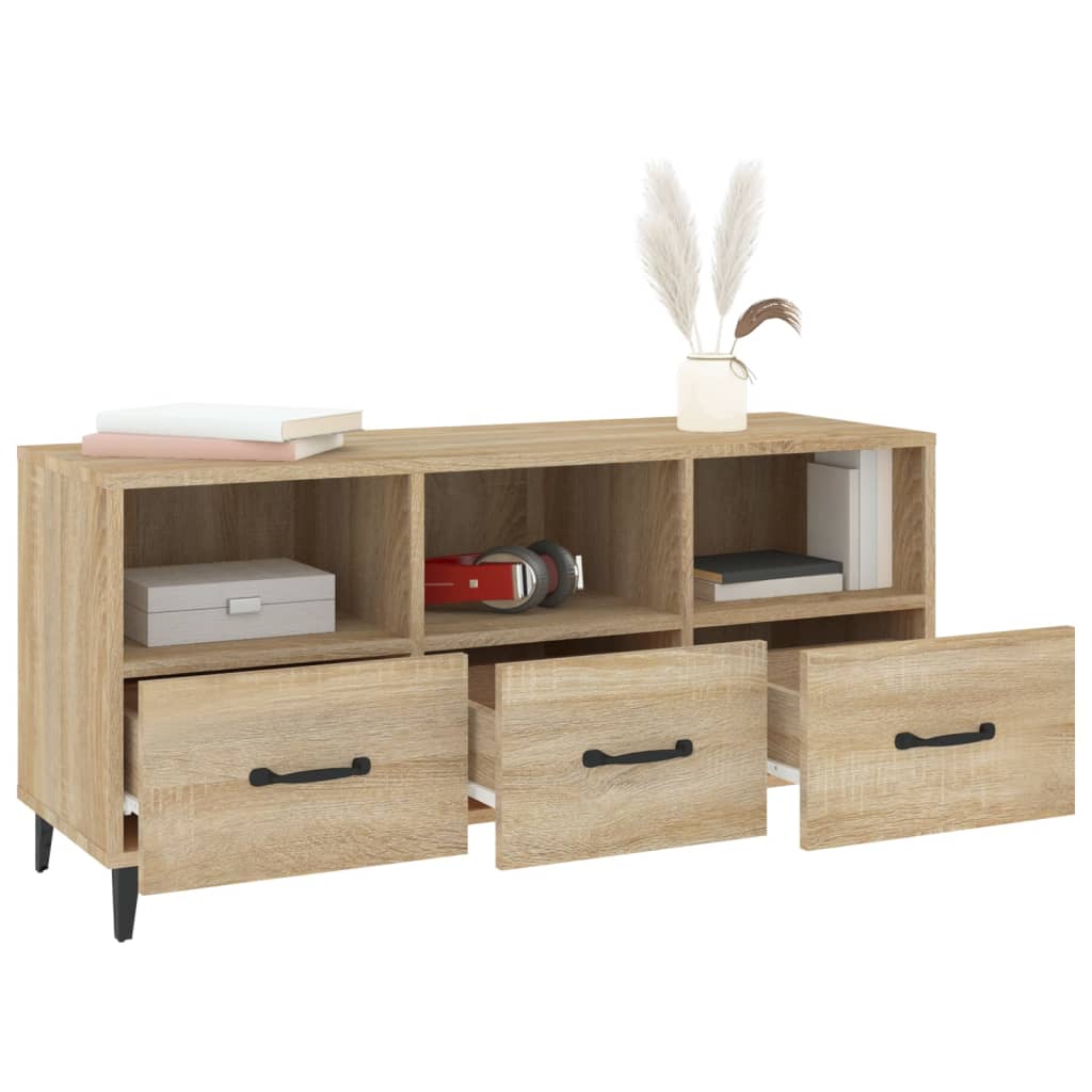 Tv-møbel Sonoma eg 102x35x50 cm træmateriale