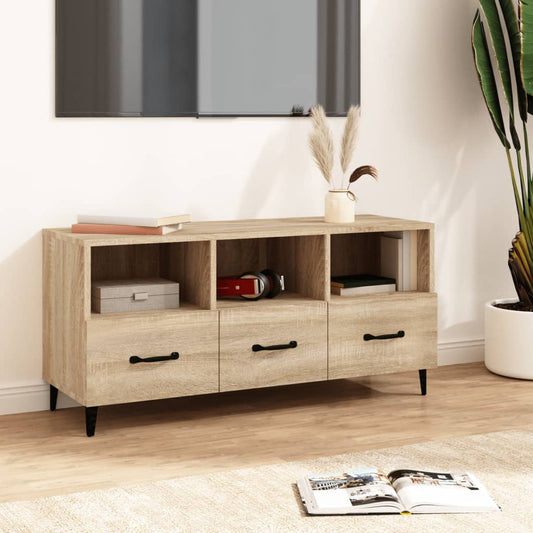 Tv-møbel Sonoma eg 102x35x50 cm træmateriale