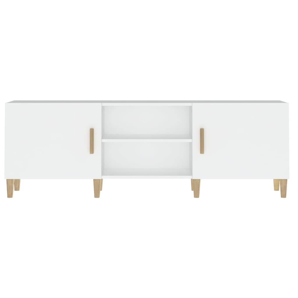 TV-skab Hvid 150x30x50 cm Træ Materiale