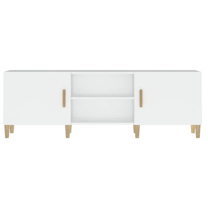 TV-skab Hvid 150x30x50 cm Træ Materiale