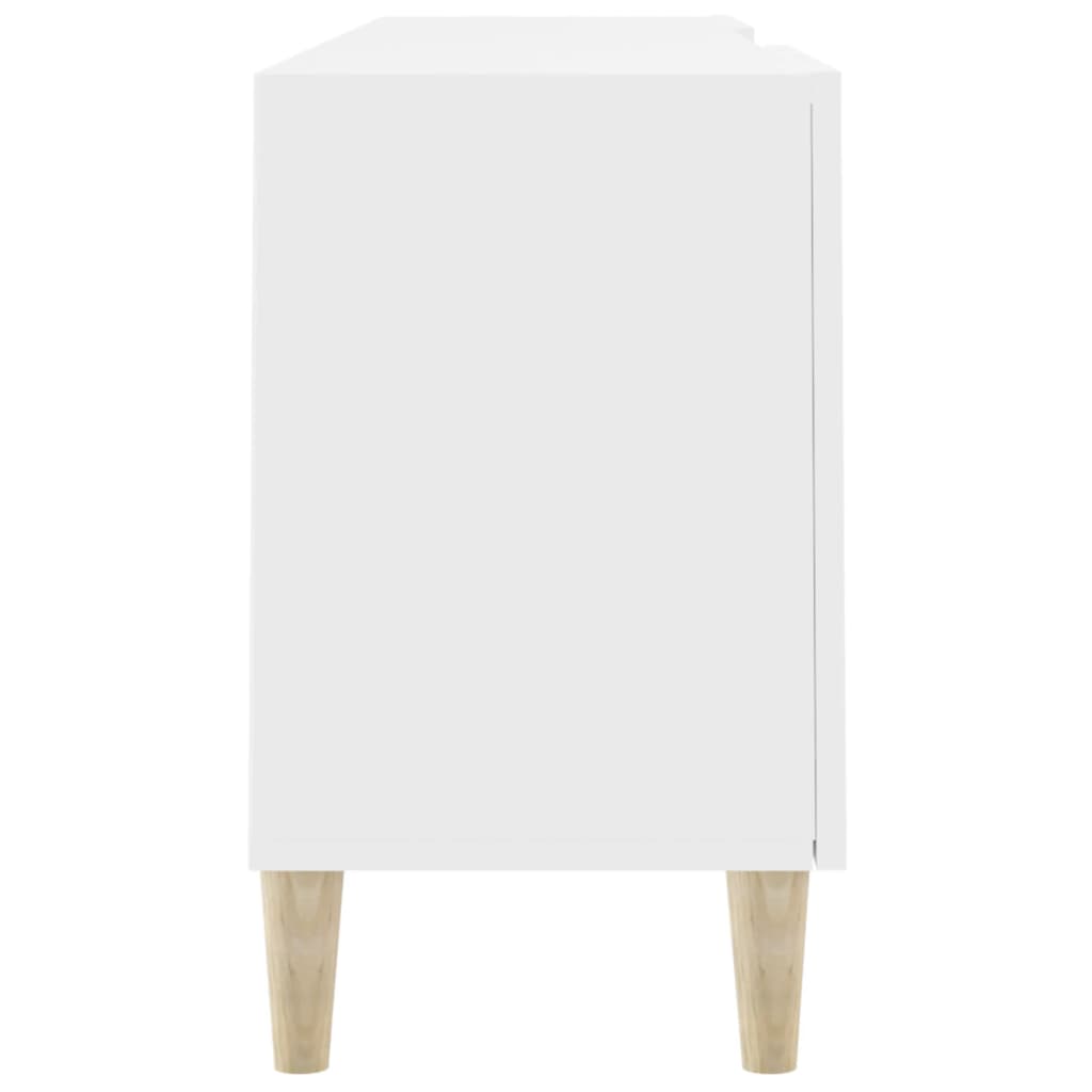TV-skab Hvid 150x30x50 cm Træ Materiale