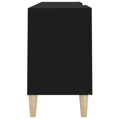 TV-skab Sort 150x30x50 cm Træ Materiale