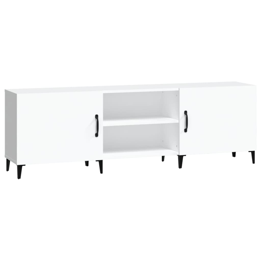 TV-skab Hvid 150x30x50 cm Træ Materiale