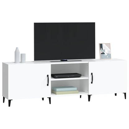 TV-skab Hvid 150x30x50 cm Træ Materiale