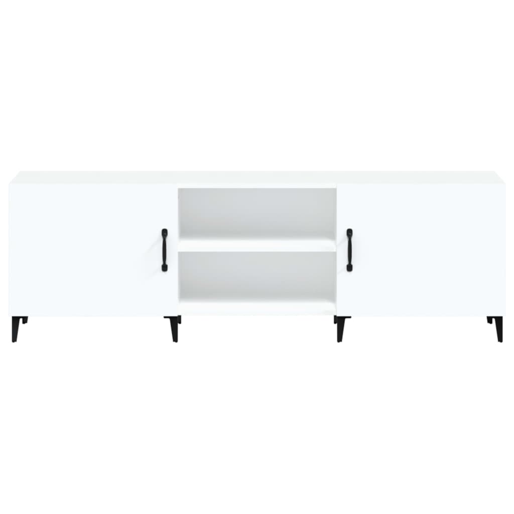 TV-skab Hvid 150x30x50 cm Træ Materiale