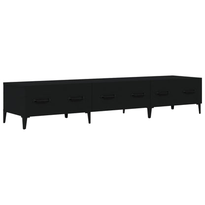 TV-skab Sort 150x34,5x30 cm Træ Materiale
