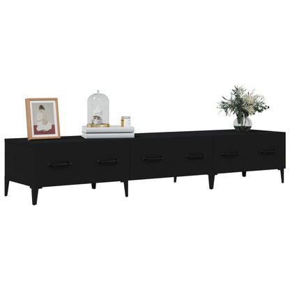 TV-skab Sort 150x34,5x30 cm Træ Materiale