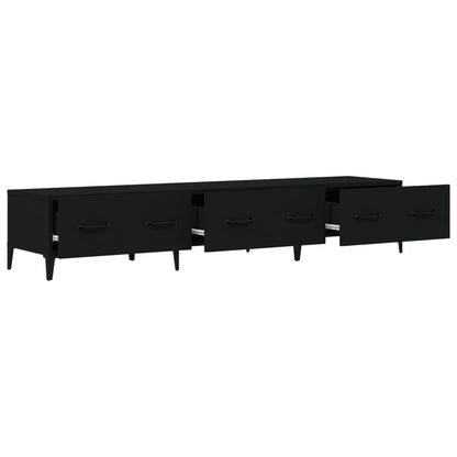 TV-skab Sort 150x34,5x30 cm Træ Materiale