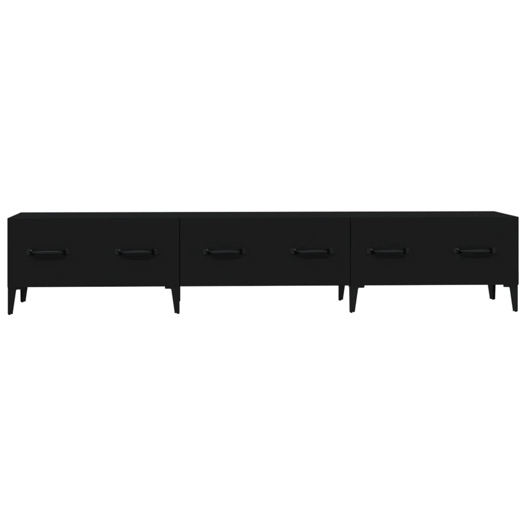 TV-skab Sort 150x34,5x30 cm Træ Materiale