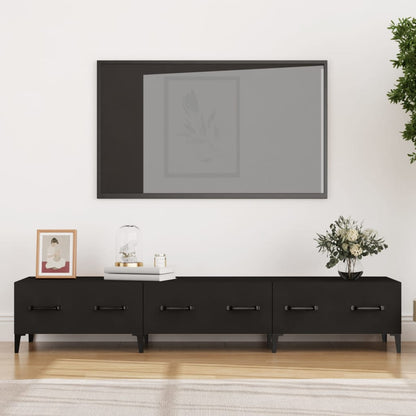 TV-skab Sort 150x34,5x30 cm Træ Materiale