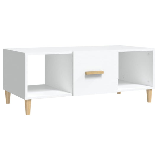 Sofabord Hvid 102x50x40 cm Træ Materiale