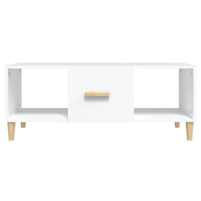 Sofabord Hvid 102x50x40 cm Træ Materiale