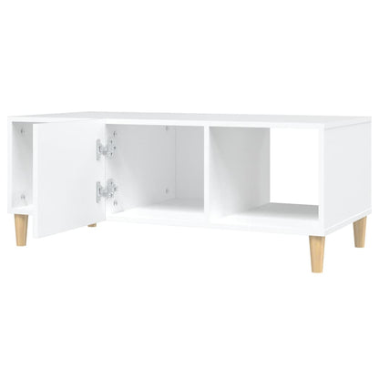 Sofabord Hvid 102x50x40 cm Træ Materiale