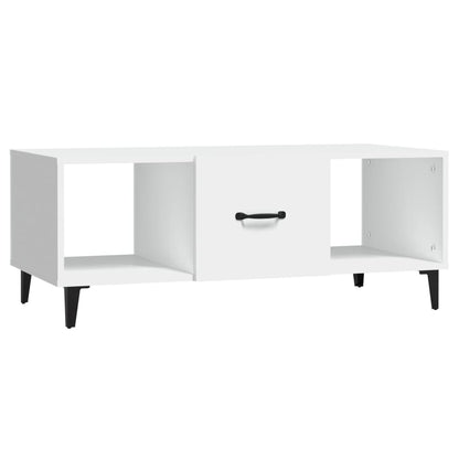 Sofabord Hvid 102x50x40 cm Træ Materiale