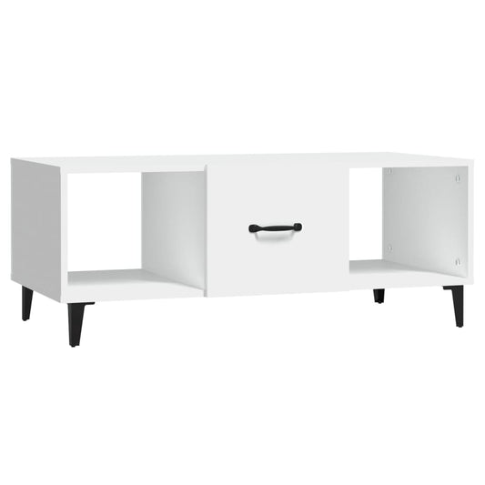 Sofabord Hvid 102x50x40 cm Træ Materiale