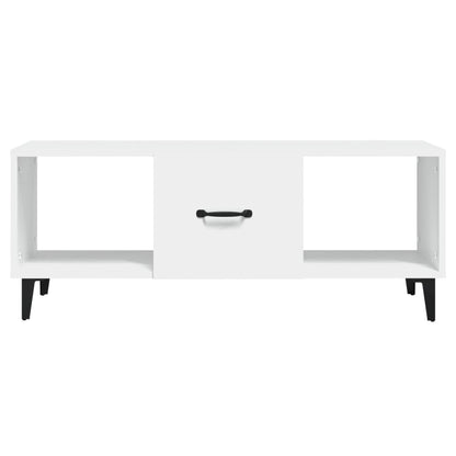 Sofabord Hvid 102x50x40 cm Træ Materiale