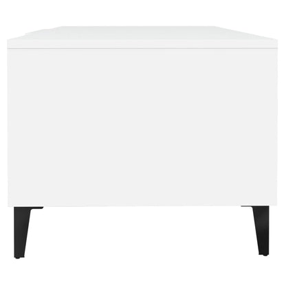 Sofabord Hvid 102x50x40 cm Træ Materiale