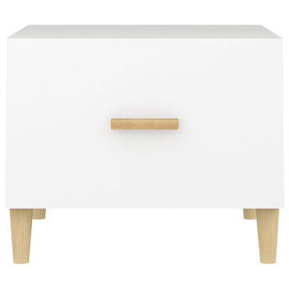Couchtisch Weiß 50x50x40 cm Holzwerkstoff