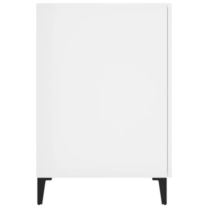 Schreibtisch Hochglanz-Weiß 140x50x75 cm Holzwerkstoff