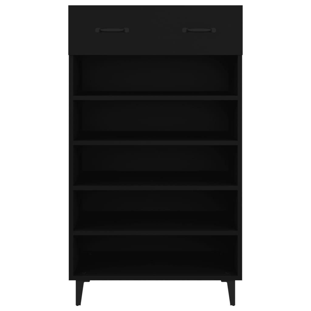 Schuhschrank Schwarz 60x35x105 cm Holzwerkstoff