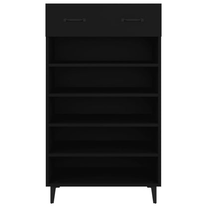 Schuhschrank Schwarz 60x35x105 cm Holzwerkstoff