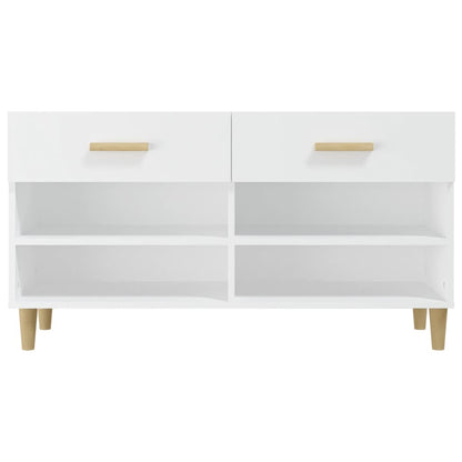 Schuhschrank Weiß 102x35x55 cm Holzwerkstoff