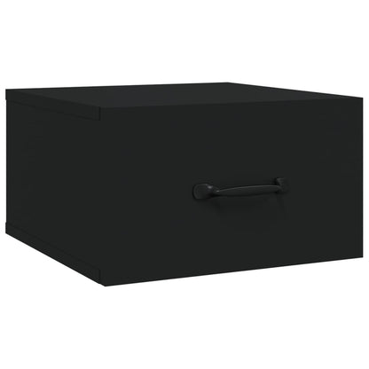 Wand-Nachttische 2 Stk. Schwarz 35x35x20 cm